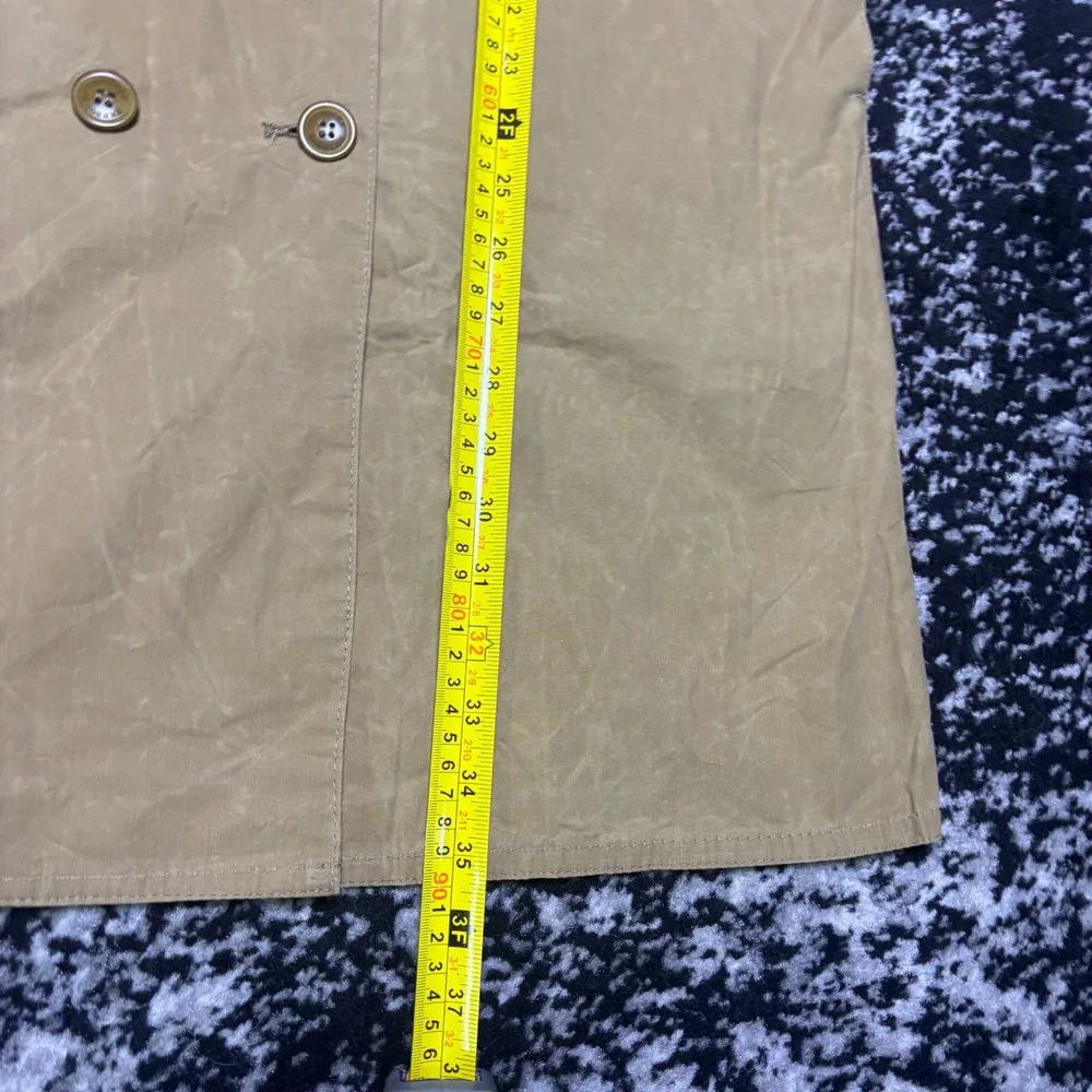 Barbour Icons Re-Engineered Haydon Waxed Trench Coat Sand Size 8 LSP0023KH51